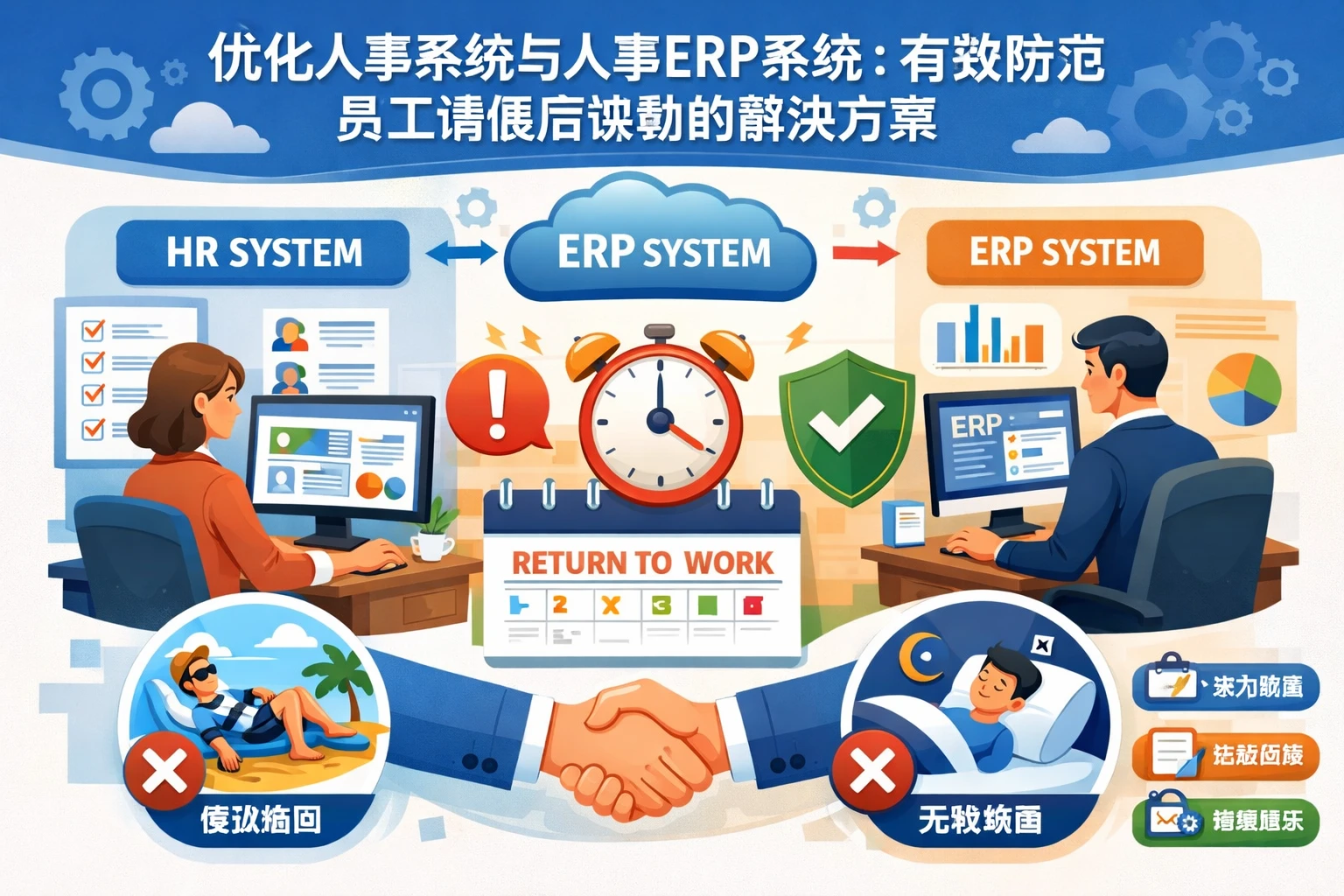 优化人事系统与人事ERP系统：有效防范员工请假后缺勤的解决方案