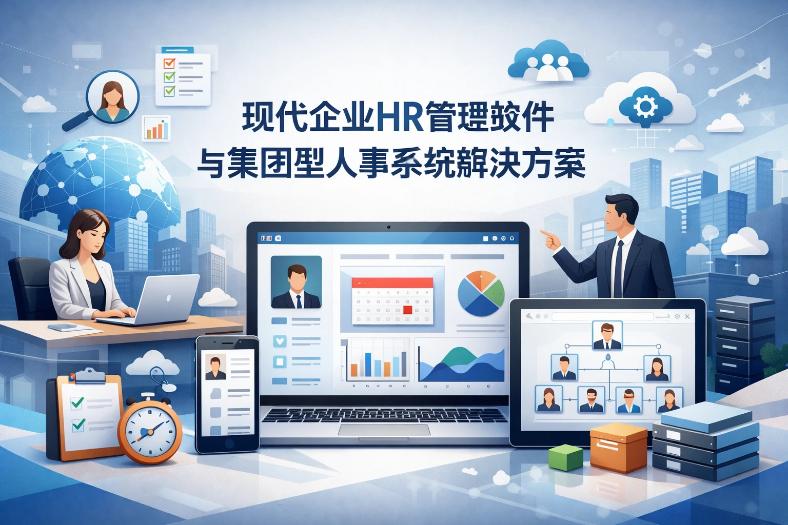 现代企业HR管理软件与集团型人事系统解决方案