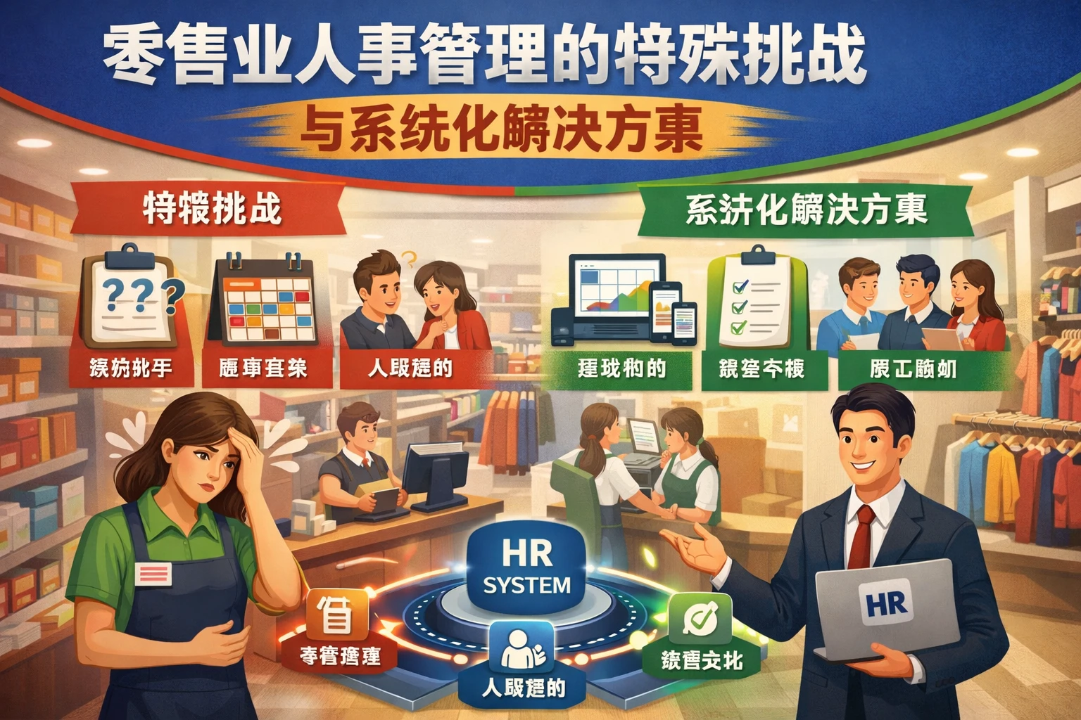 零售业人事管理的特殊挑战与系统化解决方案