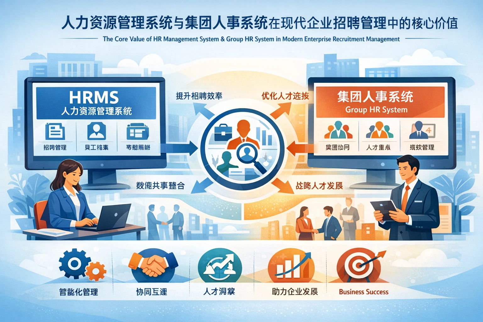人力资源管理系统与集团人事系统在现代企业招聘管理中的核心价值