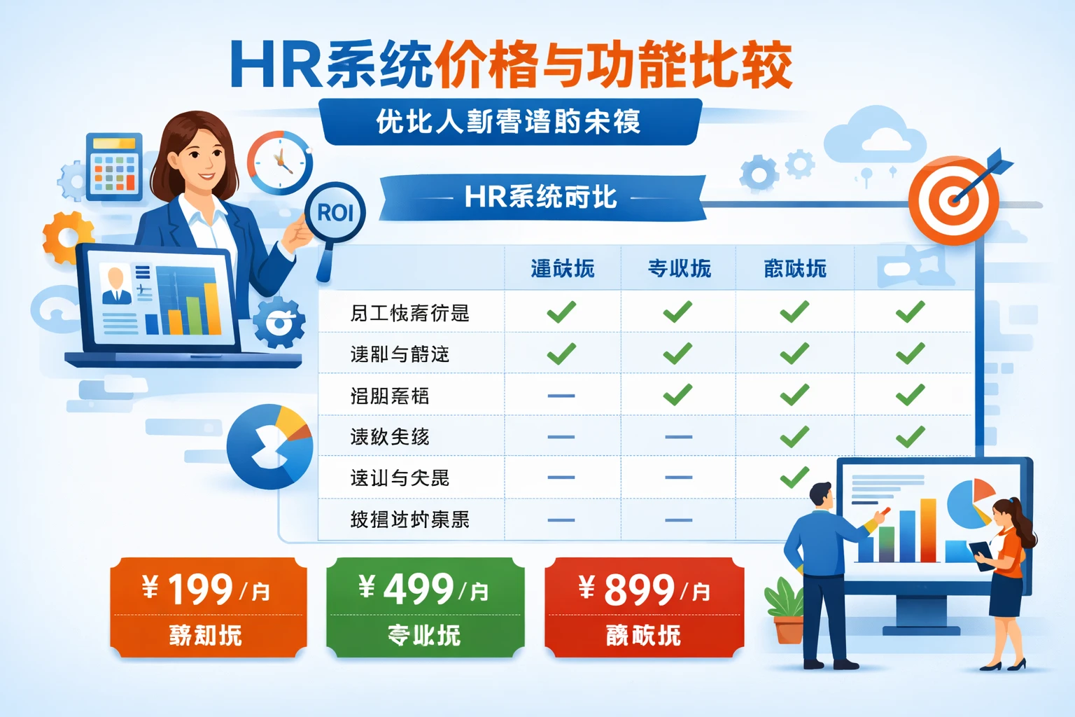 HR系统价格与功能比较：优化人事管理的关键