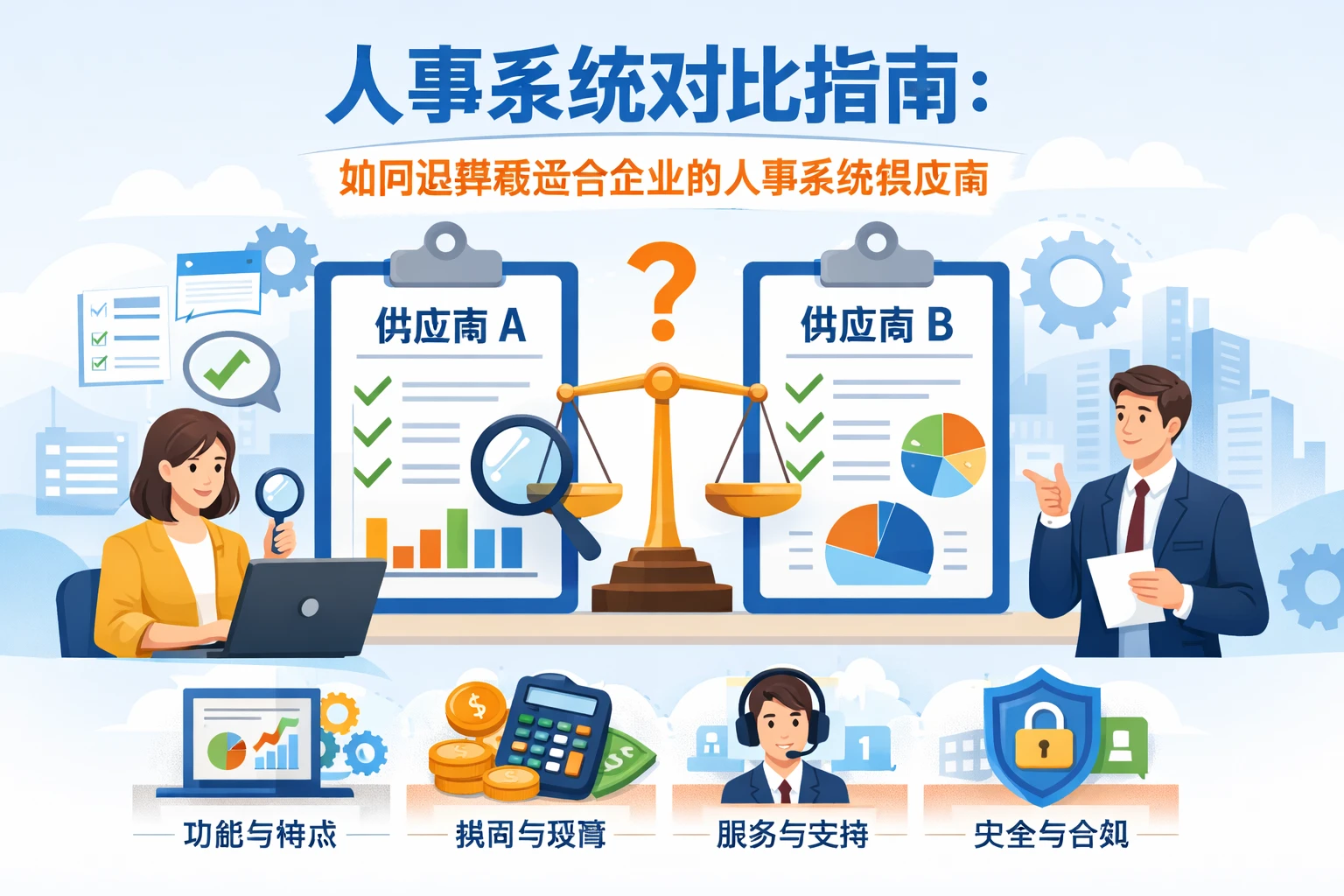 人事系统对比指南：如何选择最适合企业的人事系统供应商
