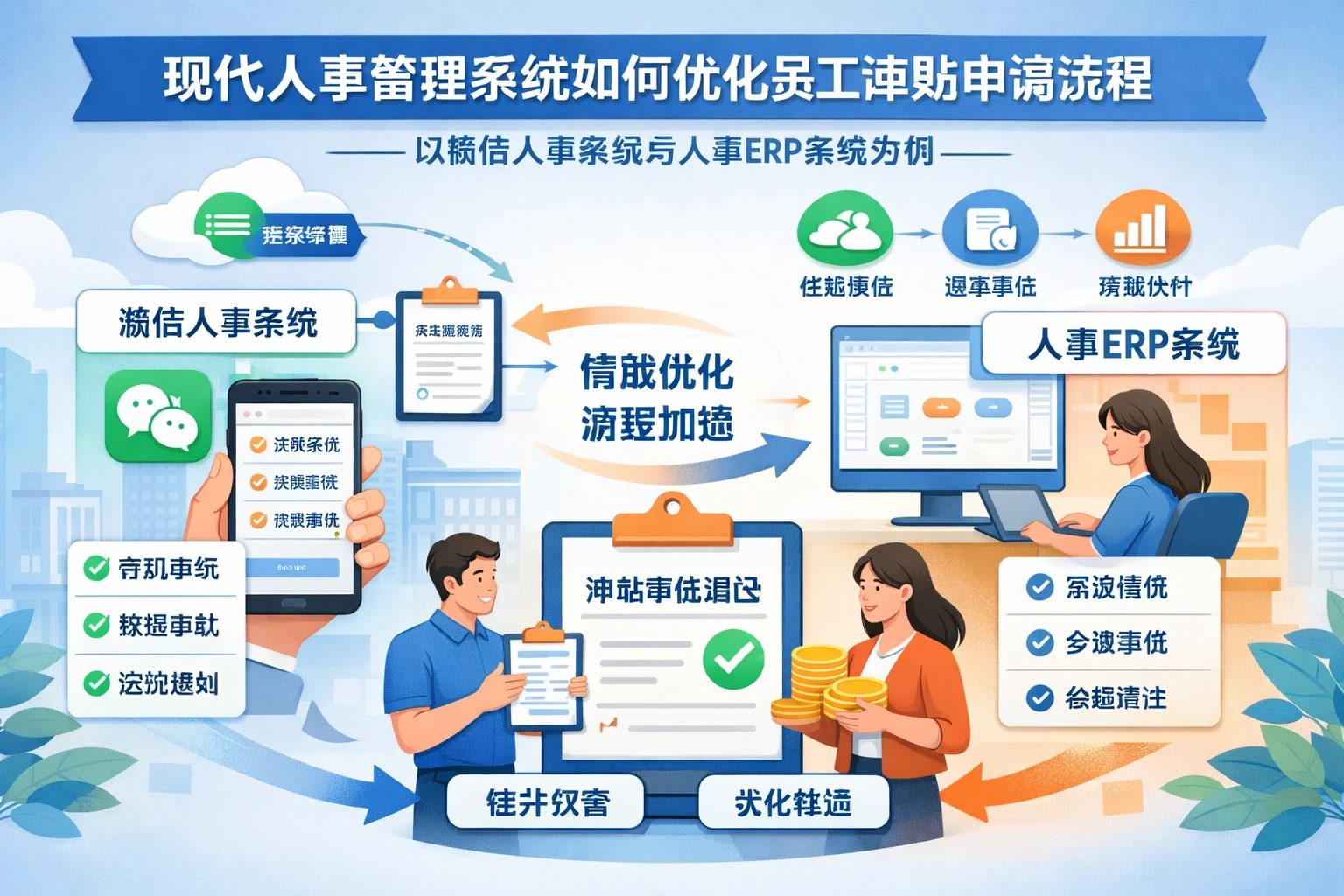 现代人事管理系统如何优化员工津贴申请流程——以微信人事系统与人事ERP系统为例