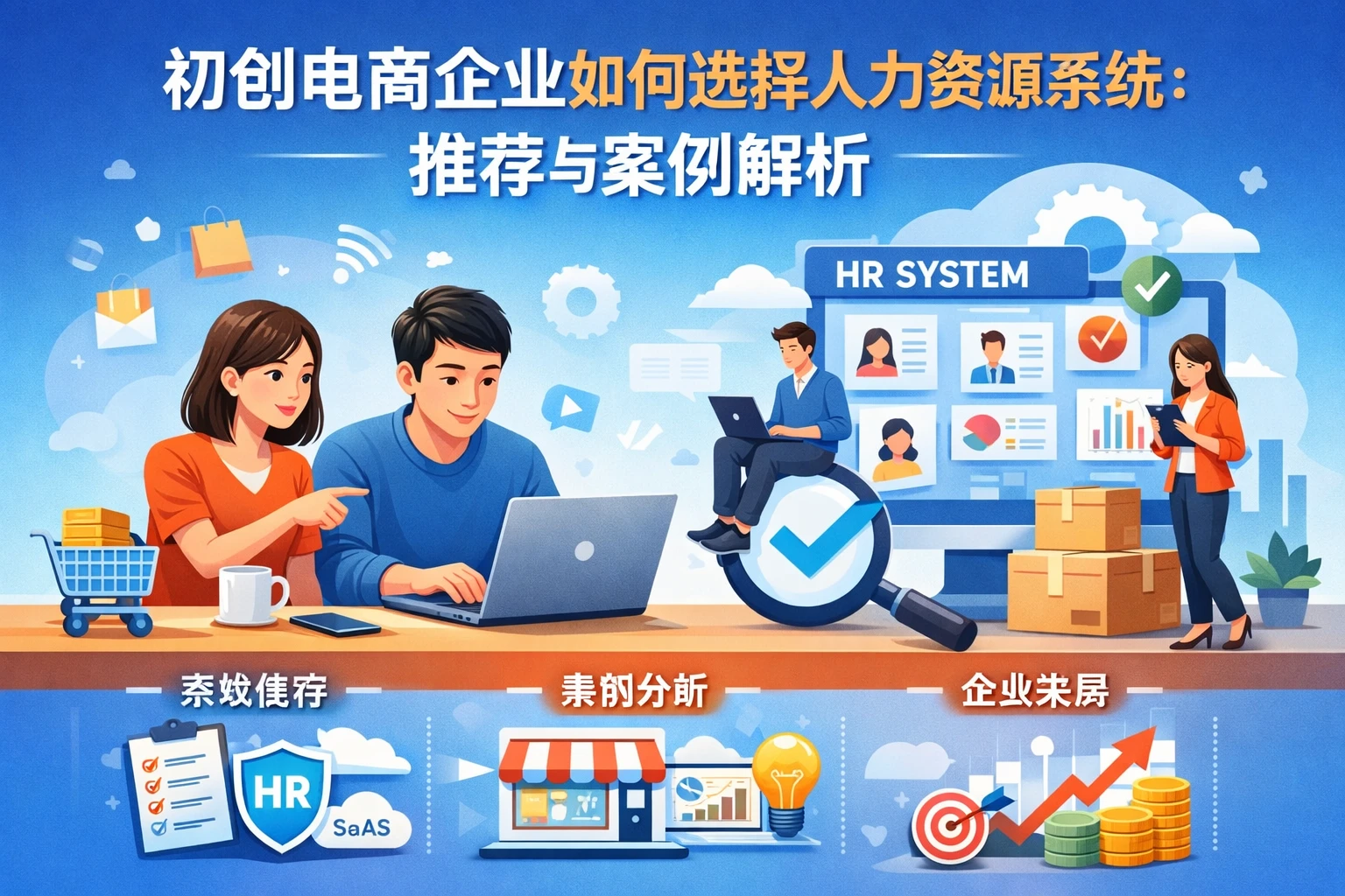 初创电商企业如何选择人力资源系统：推荐与案例解析