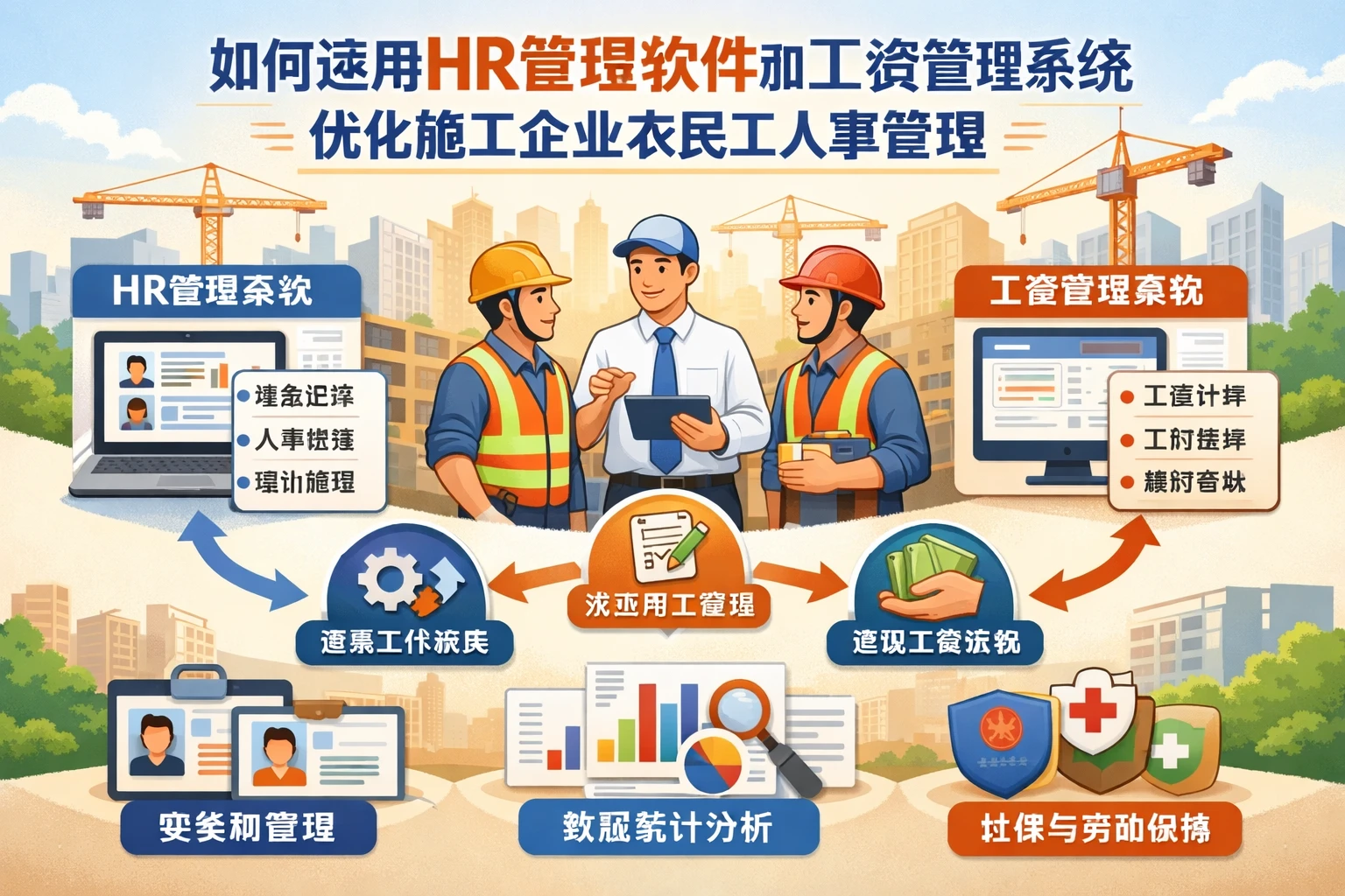如何运用HR管理软件和工资管理系统优化施工企业农民工人事管理