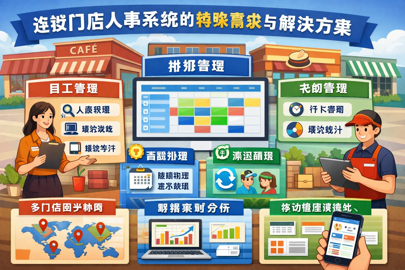 连锁门店人事系统的特殊需求与解决方案