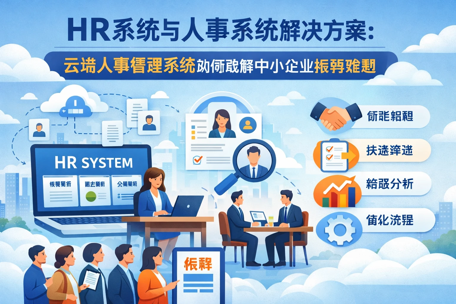HR系统与人事系统解决方案：云端人事管理系统如何破解中小企业招聘难题