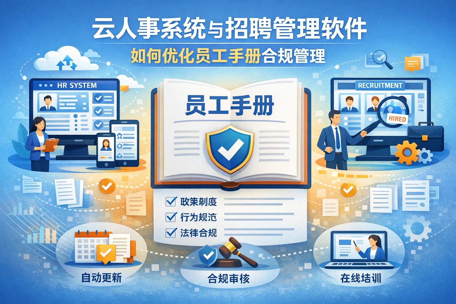 云人事系统与招聘管理软件如何优化员工手册合规管理