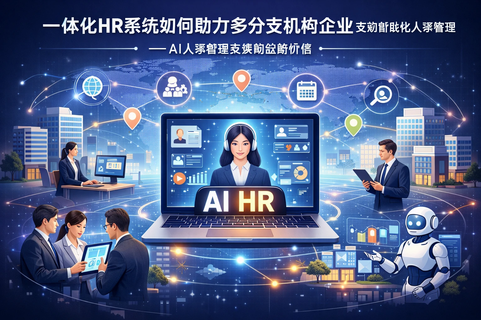 一体化HR系统如何助力多分支机构企业实现智能化人事管理——AI人事管理系统的战略价值