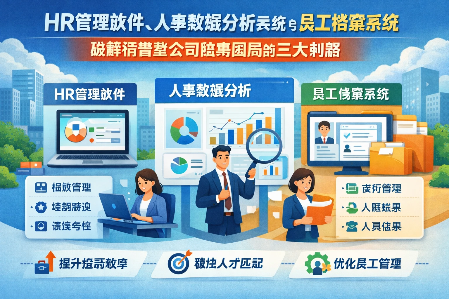 HR管理软件、人事数据分析系统与员工档案系统:破解销售型公司招聘困局的三大利器