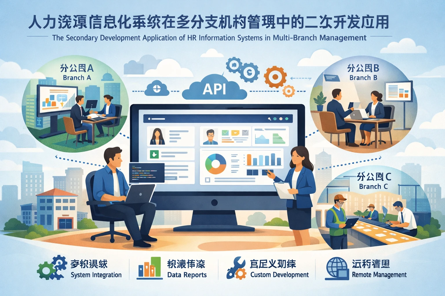 人力资源信息化系统在多分支机构管理中的二次开发应用