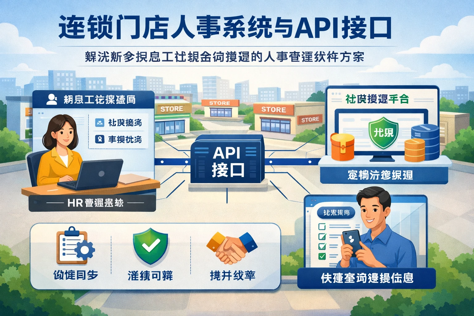 连锁门店人事系统与API接口：解决新参保员工社保查询难题的人事管理软件方案