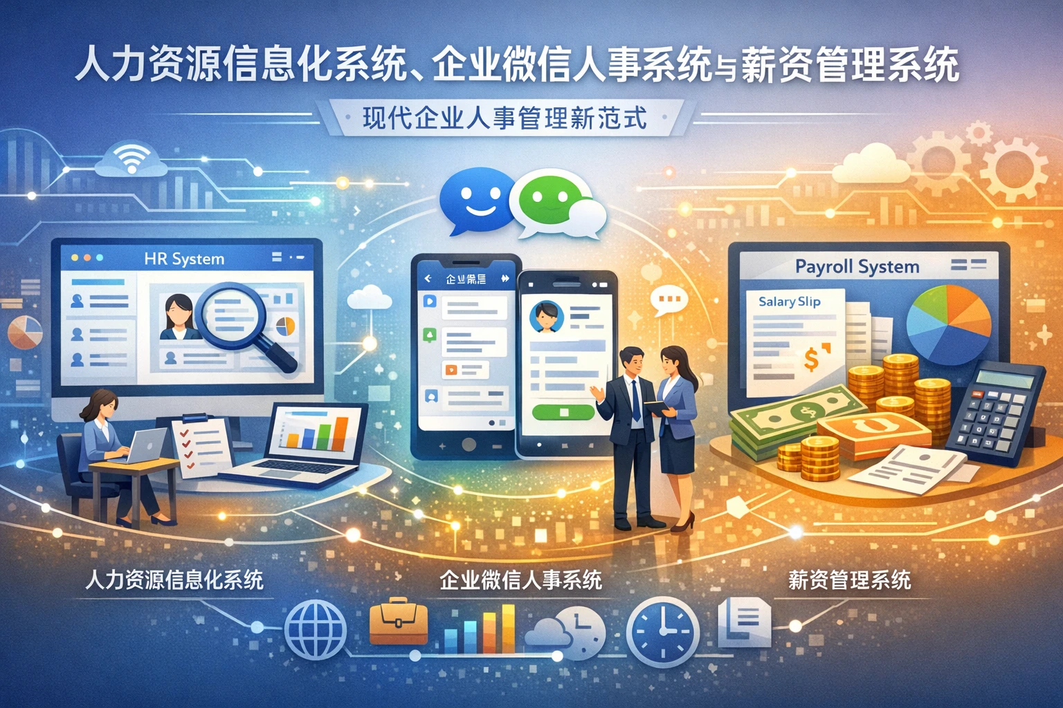 人力资源信息化系统、企业微信人事系统与薪资管理系统:现代企业人事管理新范式