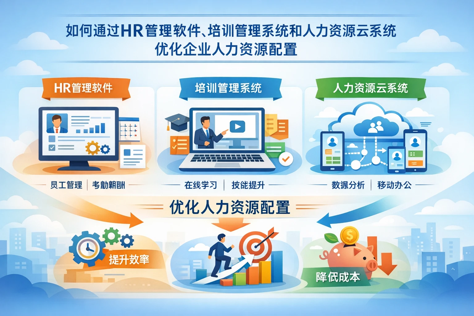 如何通过HR管理软件、培训管理系统和人力资源云系统优化企业人力资源配置