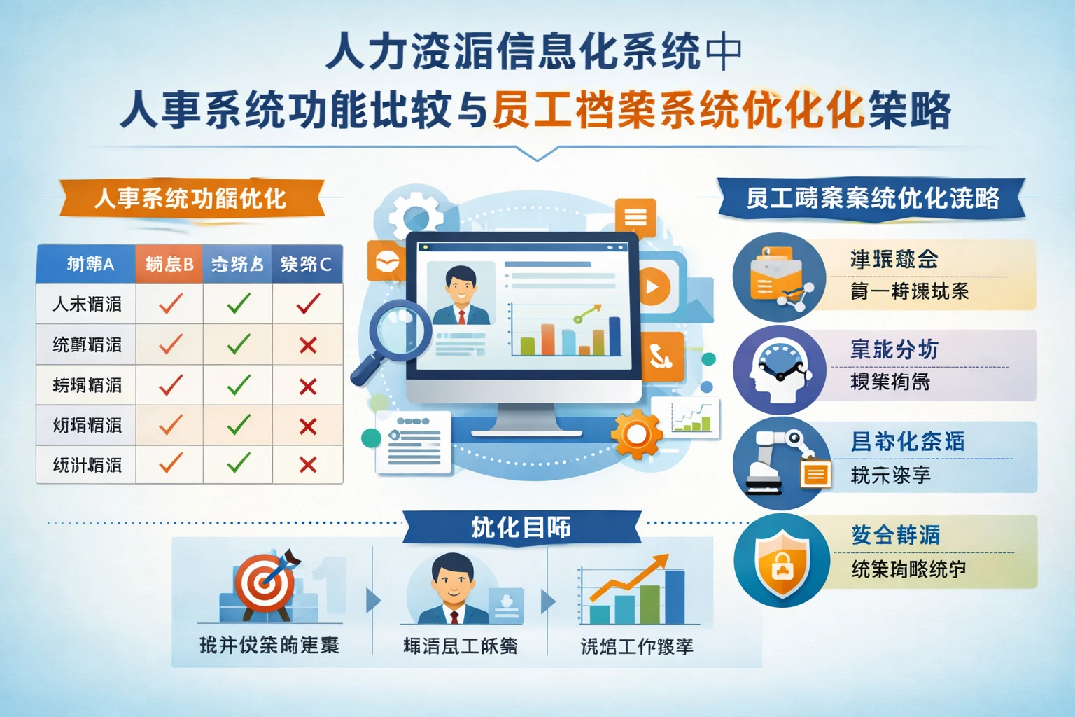 人力资源信息化系统中人事系统功能比较与员工档案系统优化策略