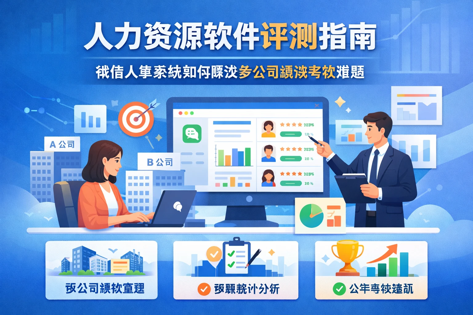 人力资源软件评测指南:微信人事系统如何解决多公司绩效考核难题