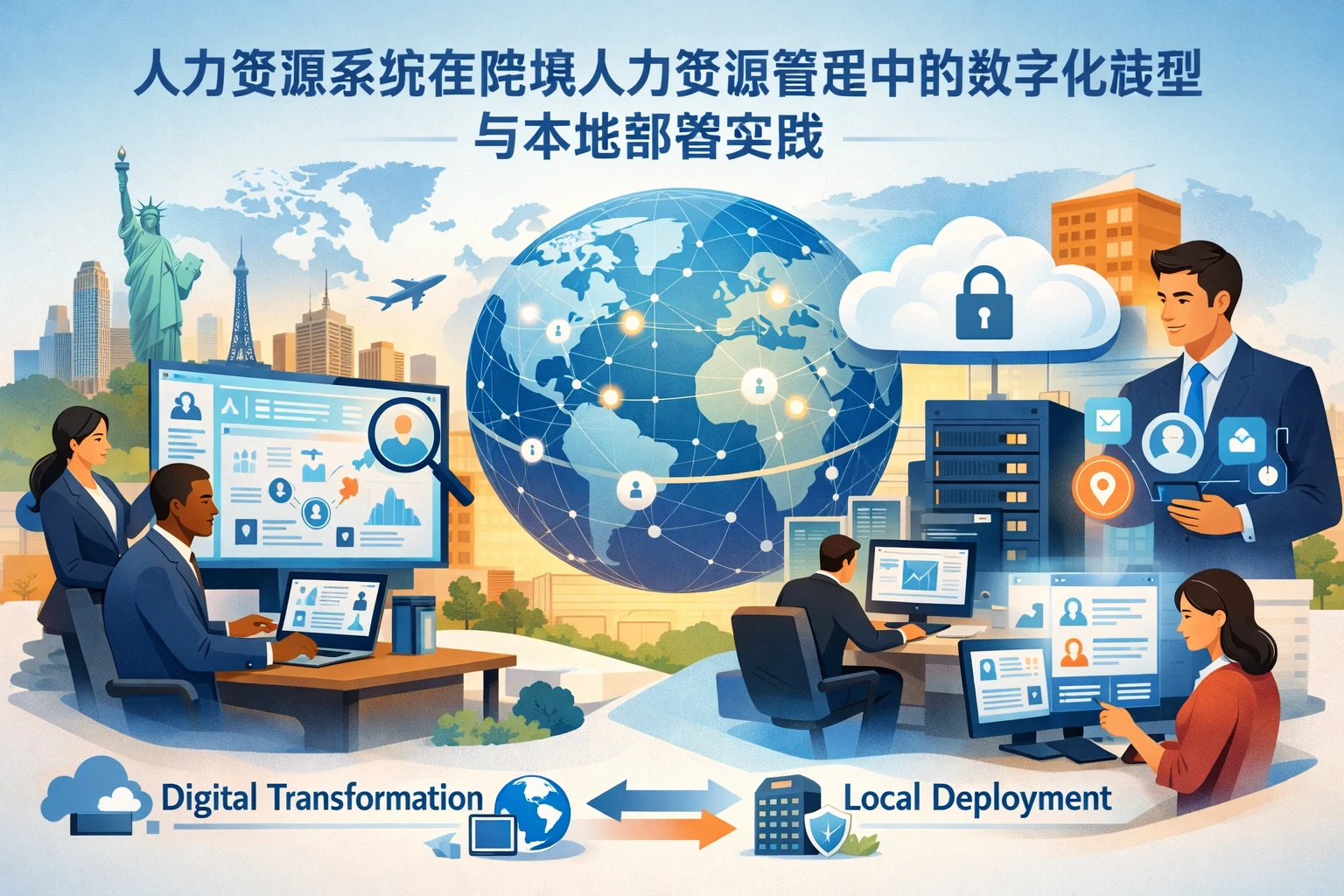 人力资源系统在跨境人力资源管理中的数字化转型与本地部署实践