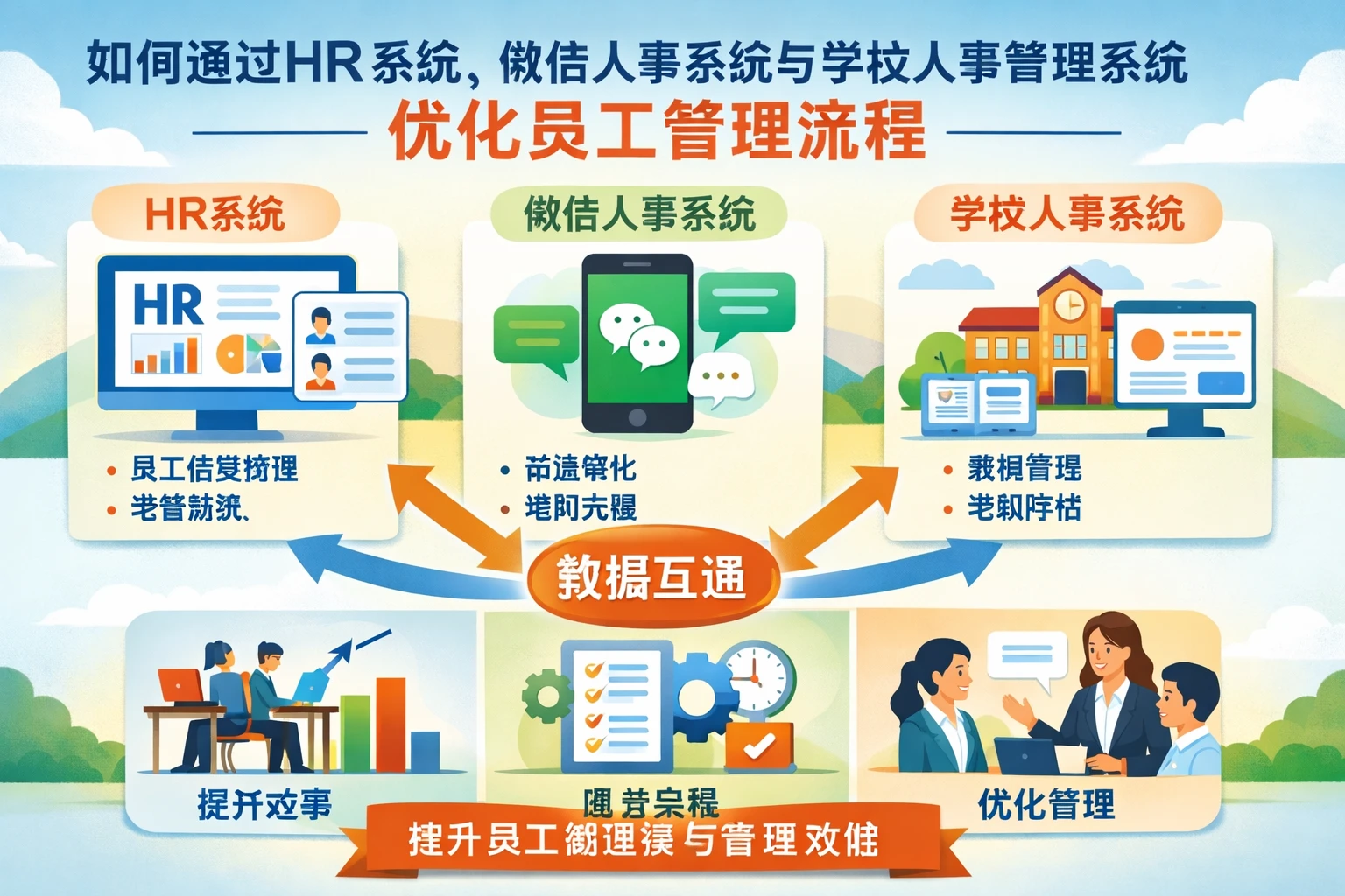 如何通过HR系统、微信人事系统与学校人事管理系统优化员工管理流程