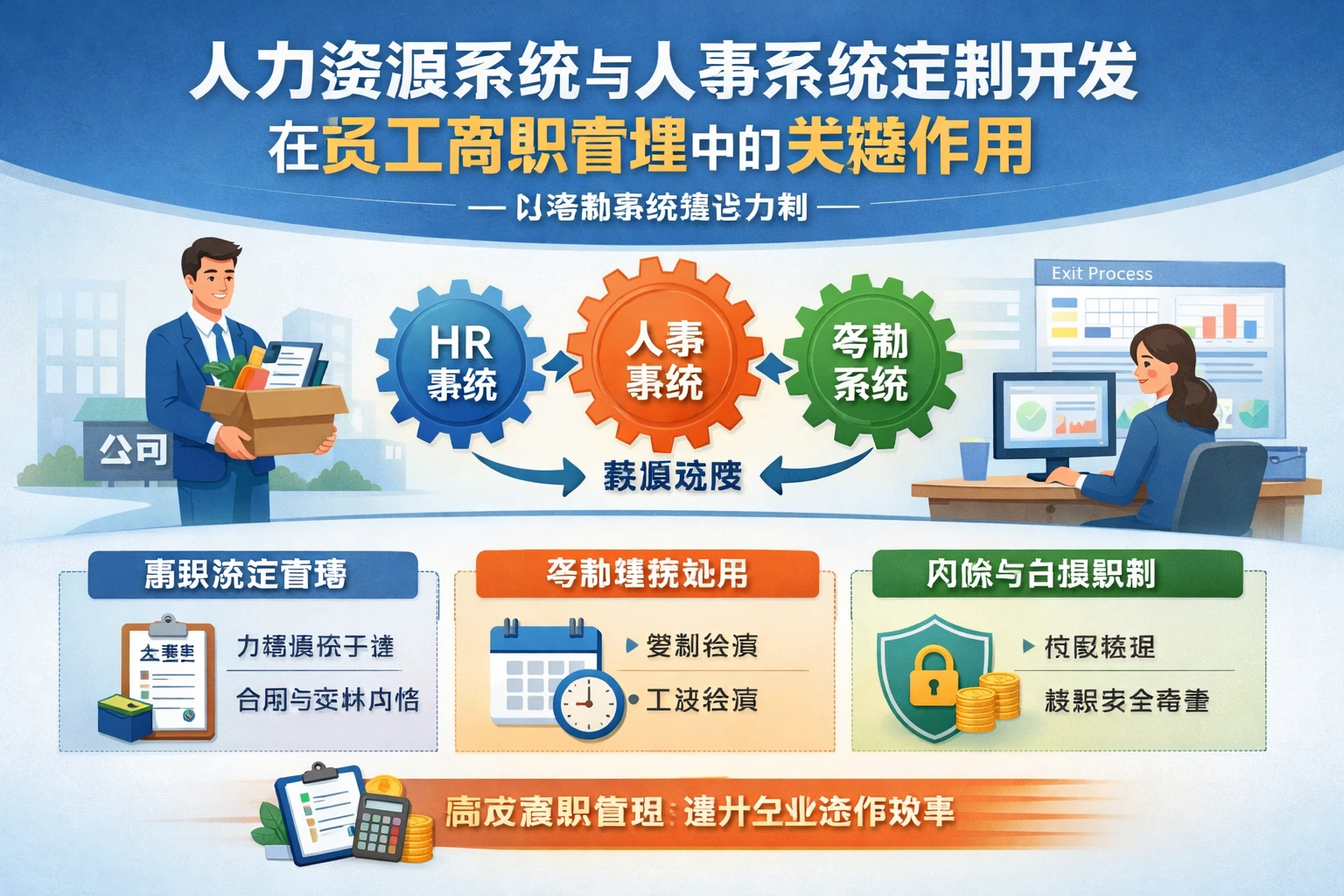 人力资源系统与人事系统定制开发在员工离职管理中的关键作用——以考勤系统整合为例