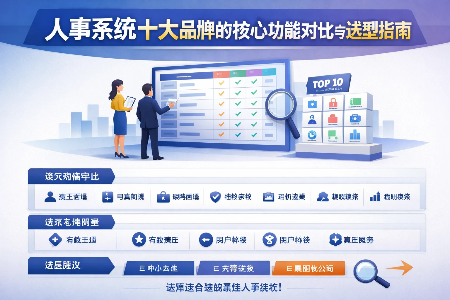 人事系统十大品牌的核心功能对比与选型指南