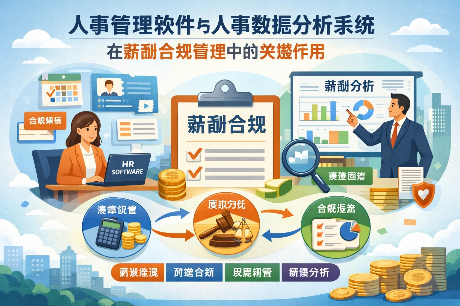 人事管理软件与人事数据分析系统在薪酬合规管理中的关键作用