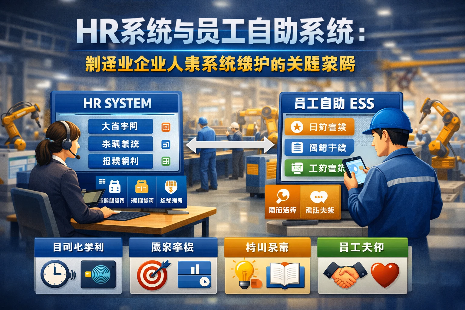 HR系统与员工自助系统：制造业企业人事系统维护的关键策略