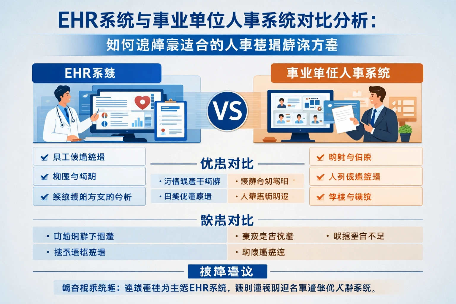 EHR系统与事业单位人事系统对比分析：如何选择最适合的人事管理解决方案
