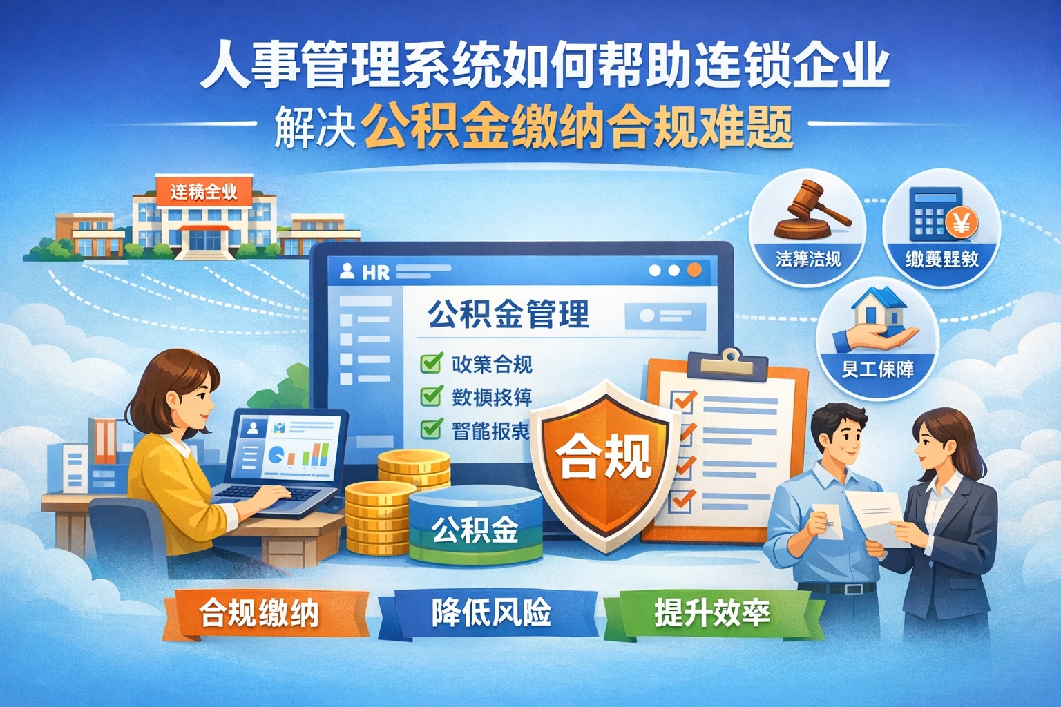 人事管理系统如何帮助连锁企业解决公积金缴纳合规难题