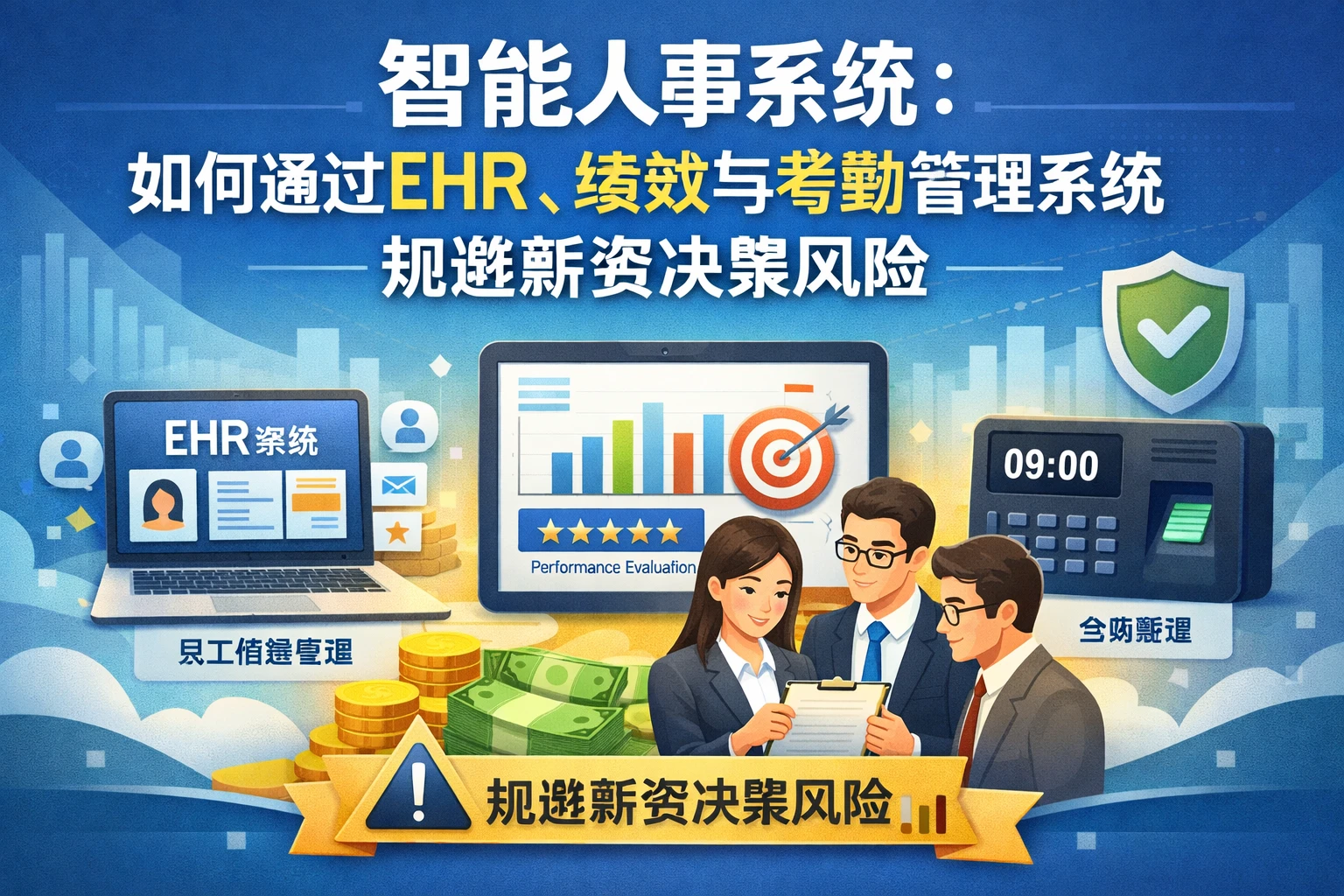 智能人事系统：如何通过EHR、绩效与考勤管理系统规避薪资决策风险