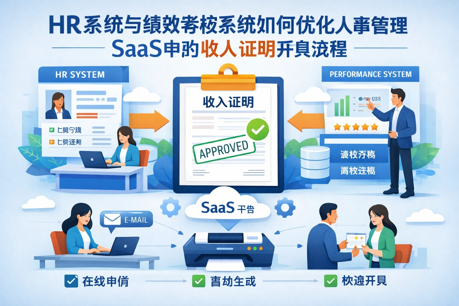 HR系统与绩效考核系统如何优化人事管理SaaS中的收入证明开具流程