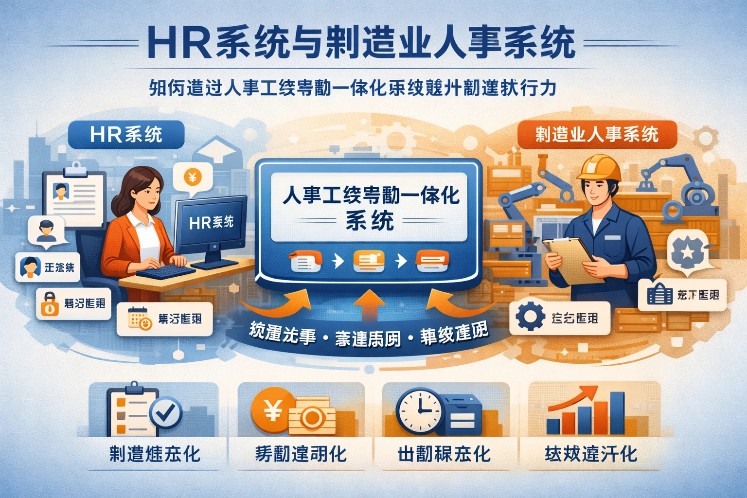 HR系统与制造业人事系统：如何通过人事工资考勤一体化系统提升制度执行力