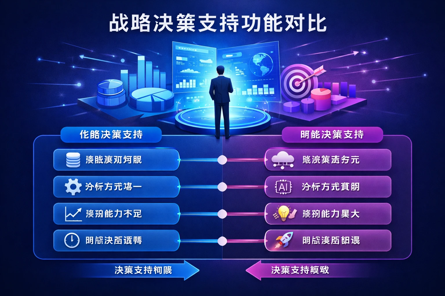 战略决策支持功能对比