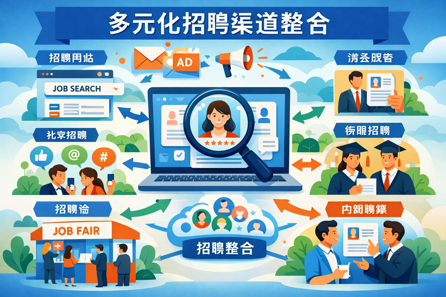 多元化招聘渠道整合