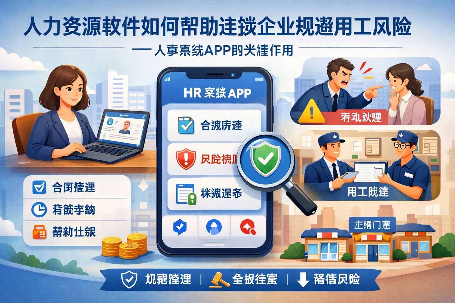 人力资源软件如何帮助连锁企业规避用工风险——人事系统APP的关键作用