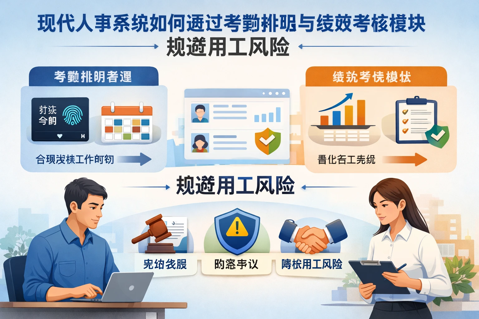 现代人事系统如何通过考勤排班与绩效考核模块规避用工风险