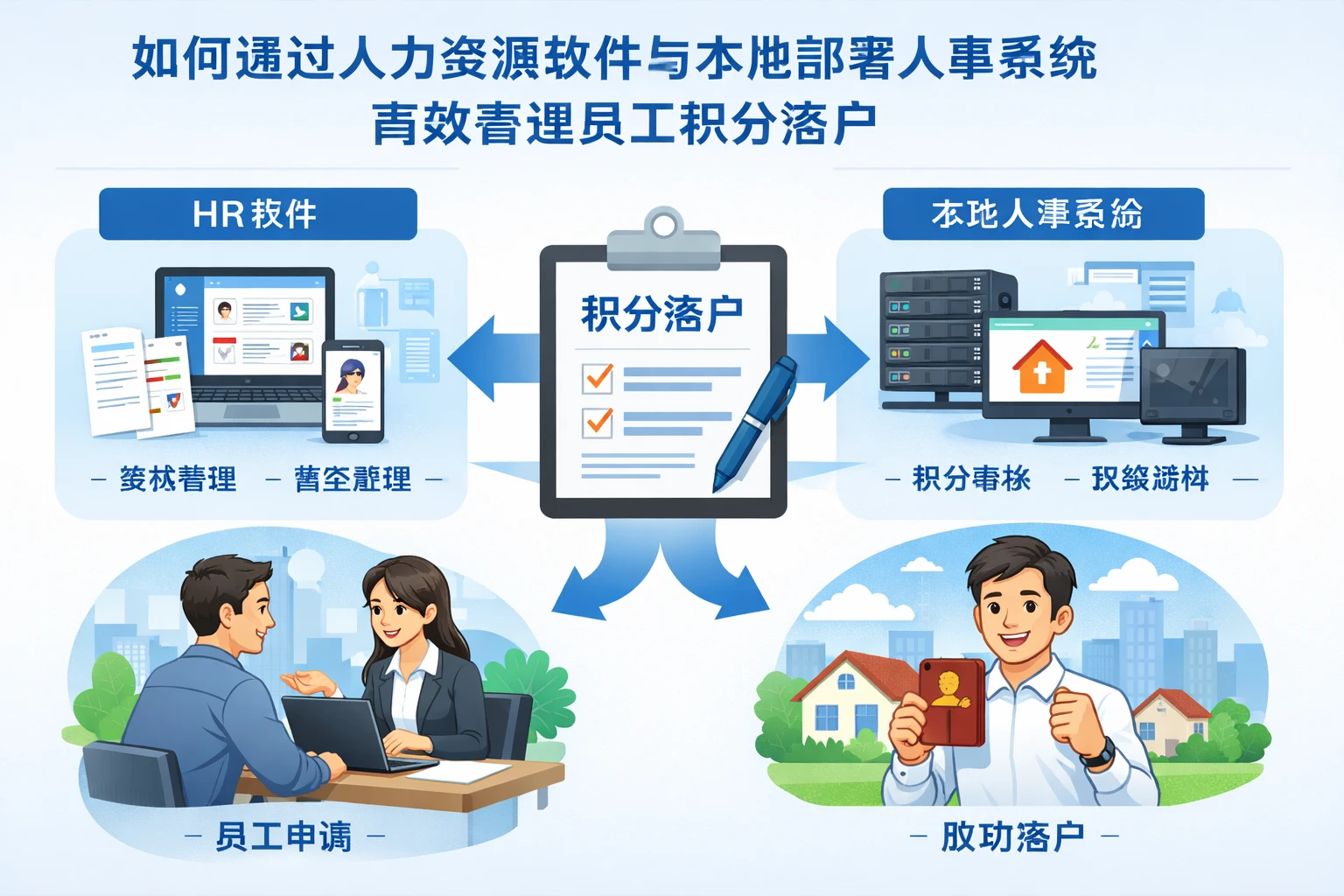 如何通过人力资源软件与本地部署人事系统高效管理员工积分落户