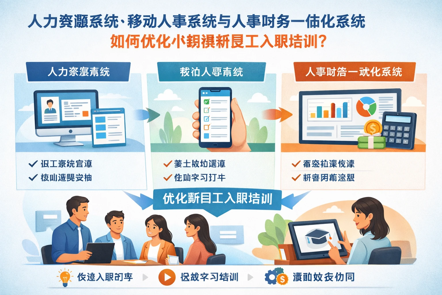 人力资源系统、移动人事系统与人事财务一体化系统如何优化小规模新员工入职培训