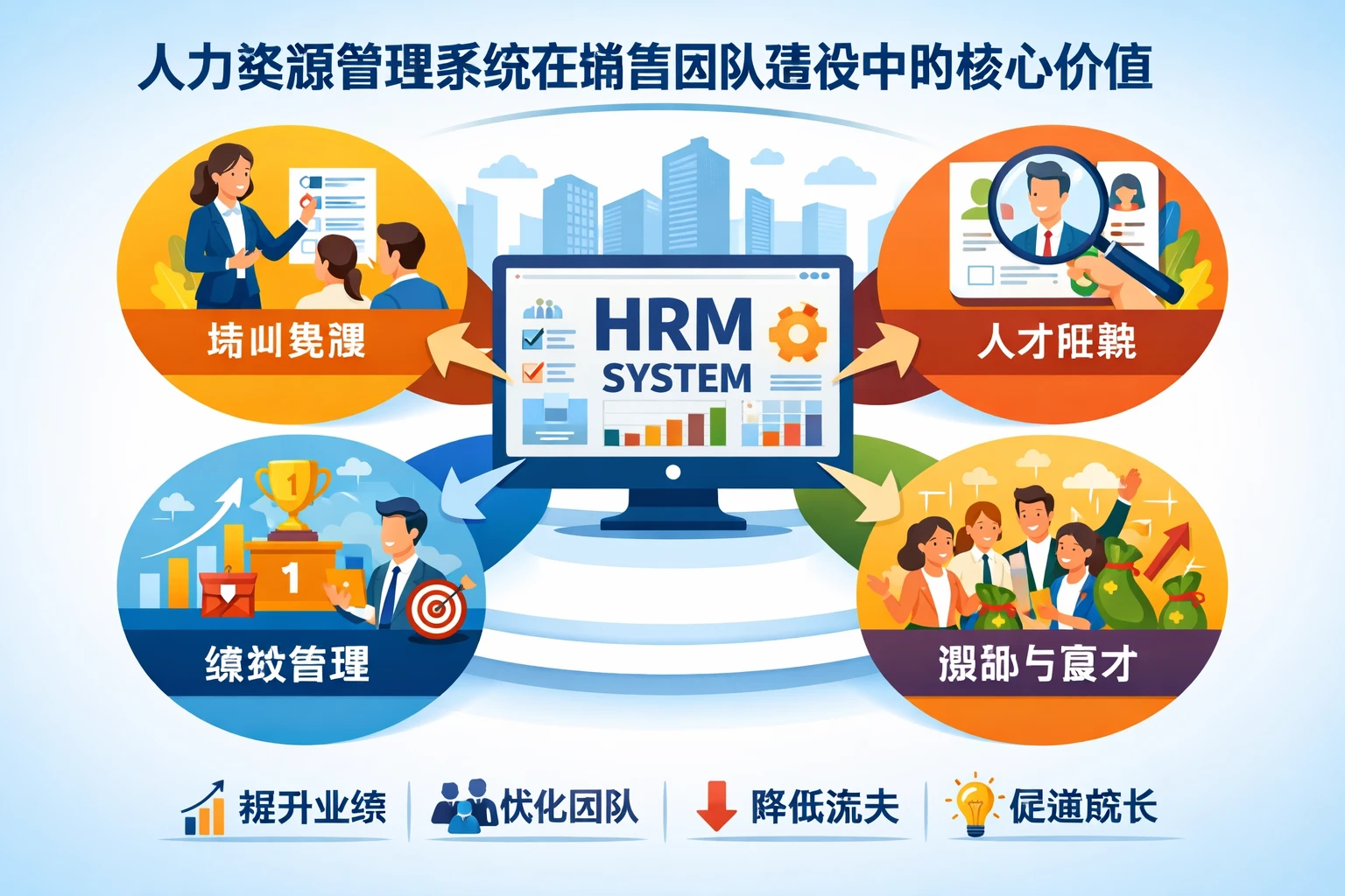 人力资源管理系统在销售团队建设中的核心价值