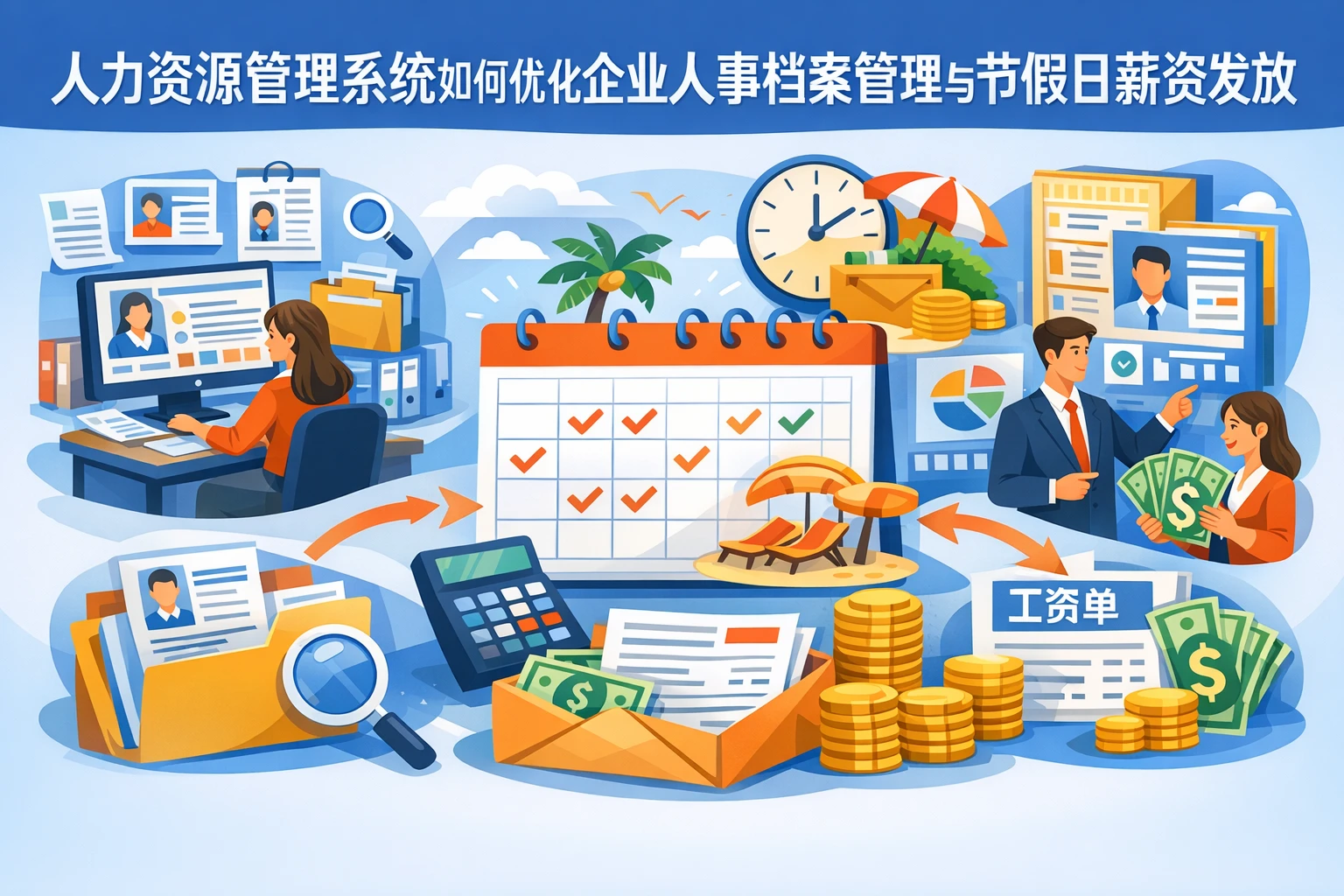 人力资源管理系统如何优化企业人事档案管理与节假日薪资发放
