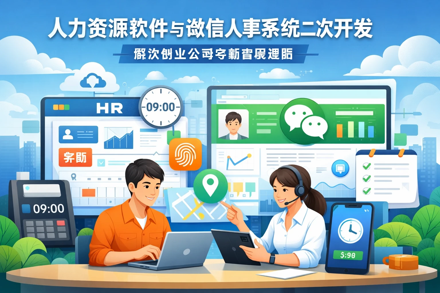 人力资源软件与微信人事系统二次开发：解决创业公司考勤管理难题