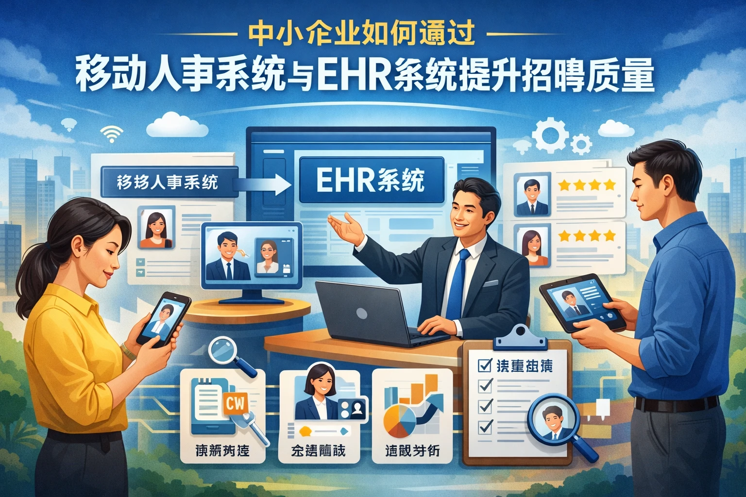 中小企业如何通过移动人事系统与EHR系统提升招聘质量