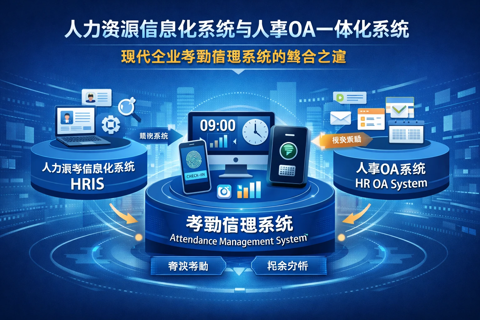 人力资源信息化系统与人事OA一体化系统：现代企业考勤管理系统的整合之道