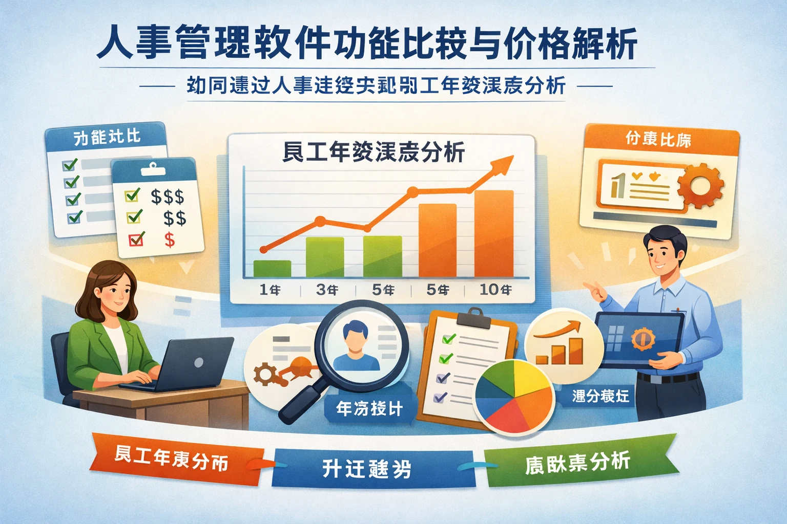 人事管理软件功能比较与价格解析:如何通过人事系统实现员工年资深度分析