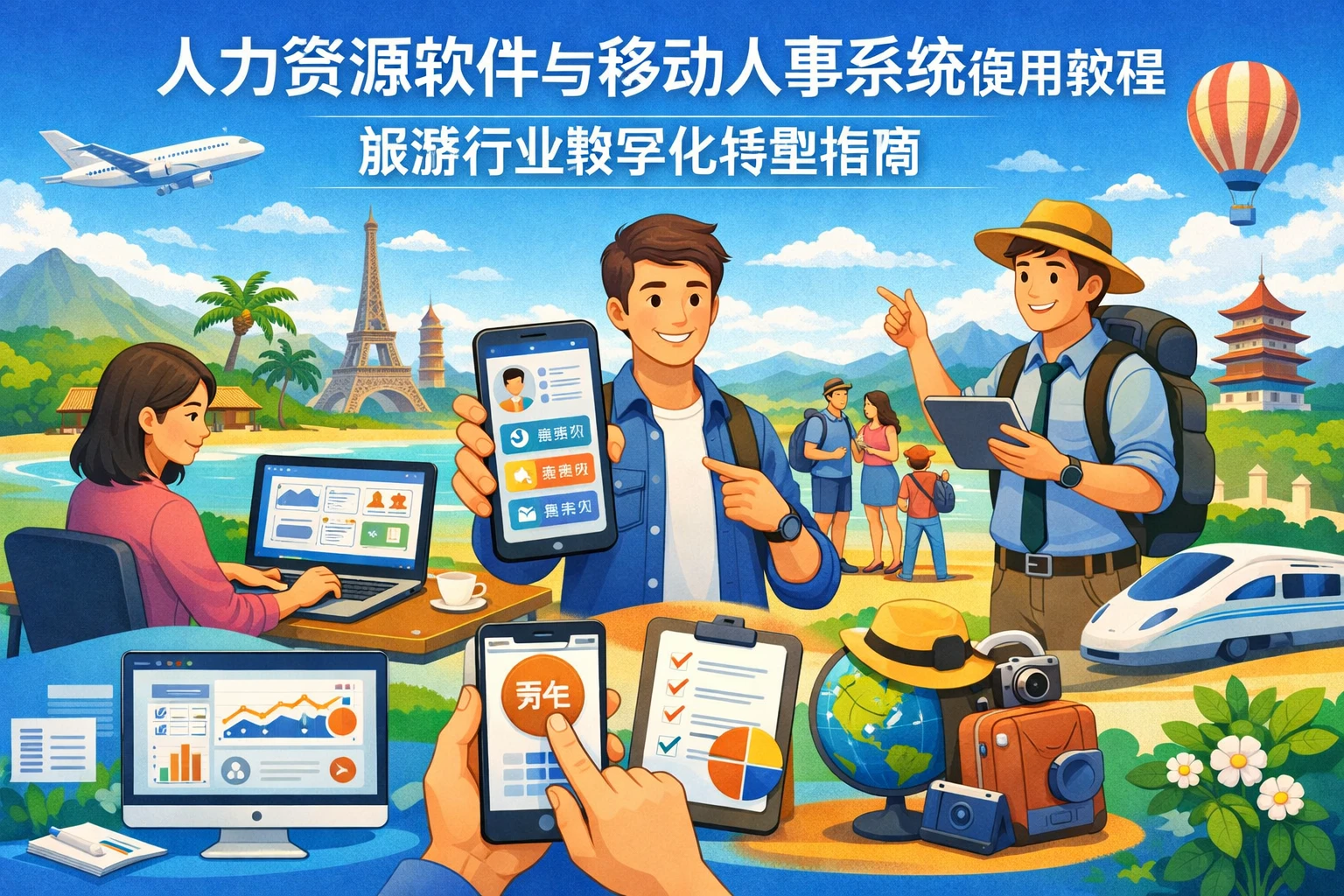 人力资源软件与移动人事系统使用教程:旅游行业数字化转型指南