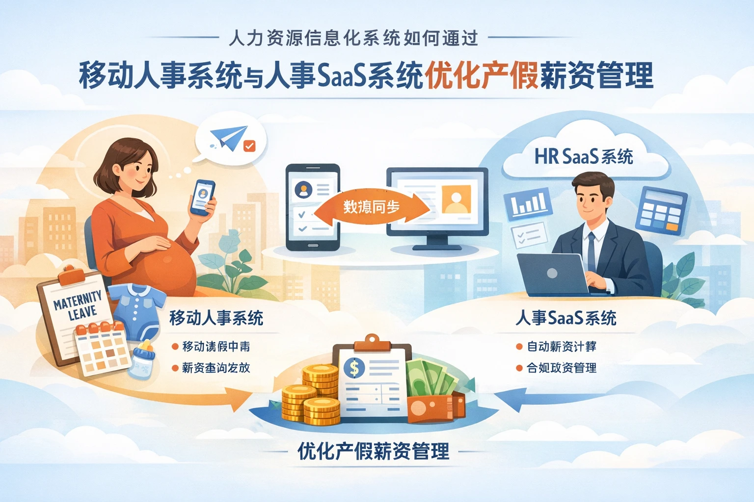 人力资源信息化系统如何通过移动人事系统与人事SaaS系统优化产假薪资管理