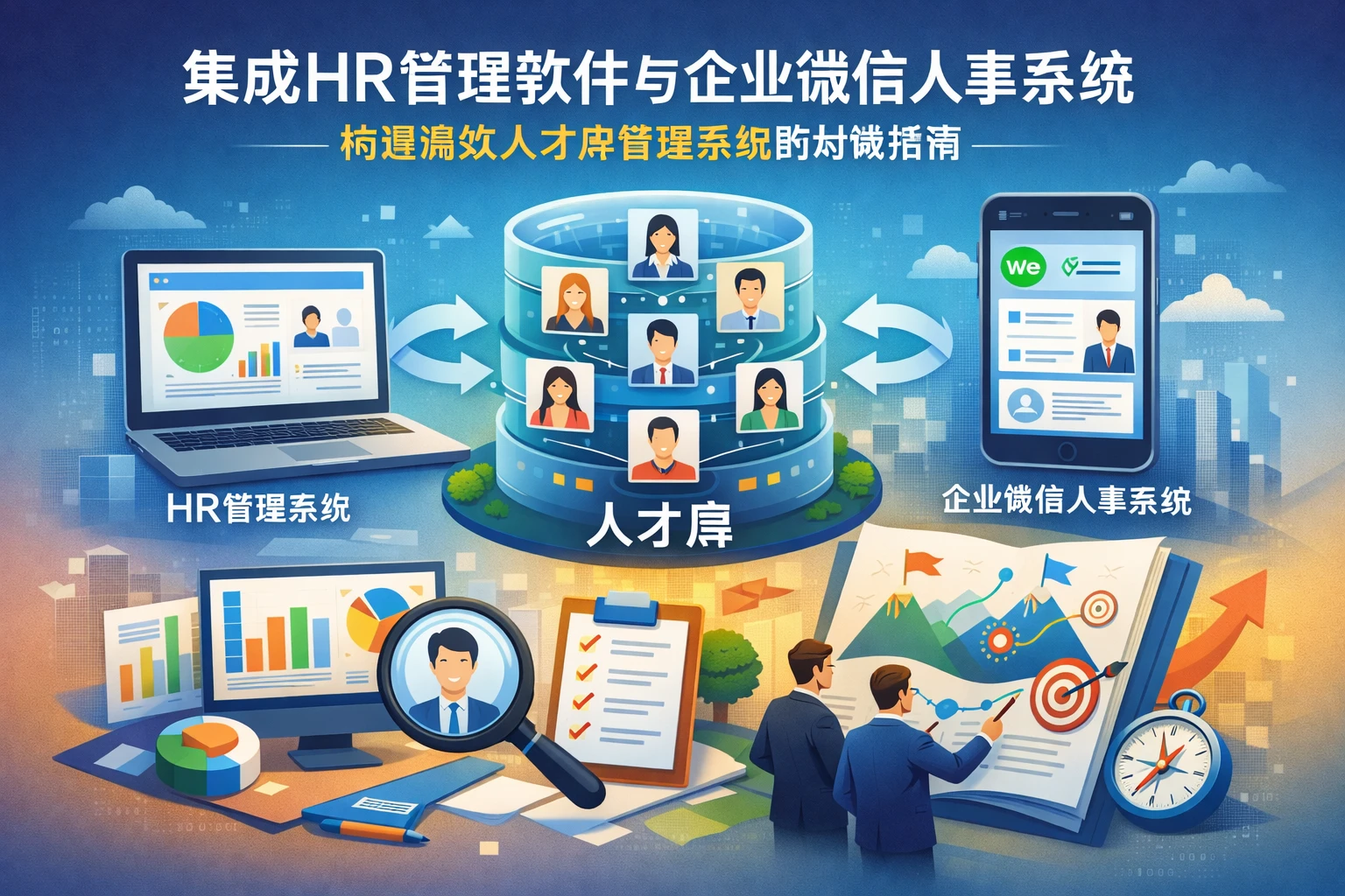 集成HR管理软件与企业微信人事系统:构建高效人才库管理系统的战略指南