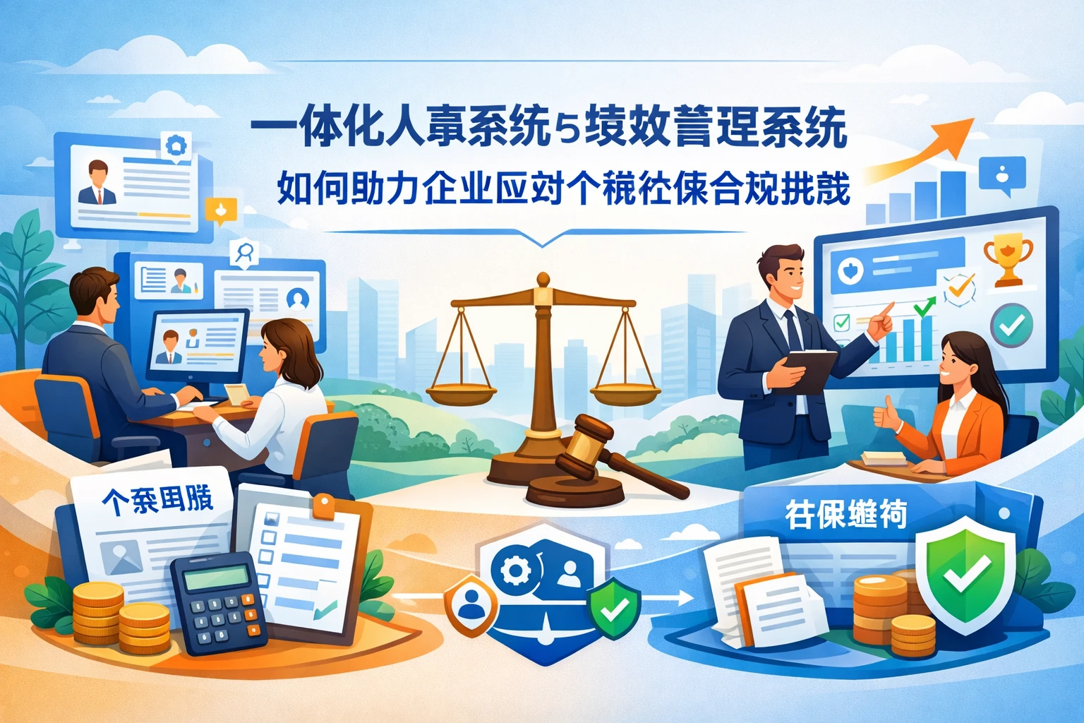 一体化人事系统与绩效管理系统如何助力企业应对个税社保合规挑战