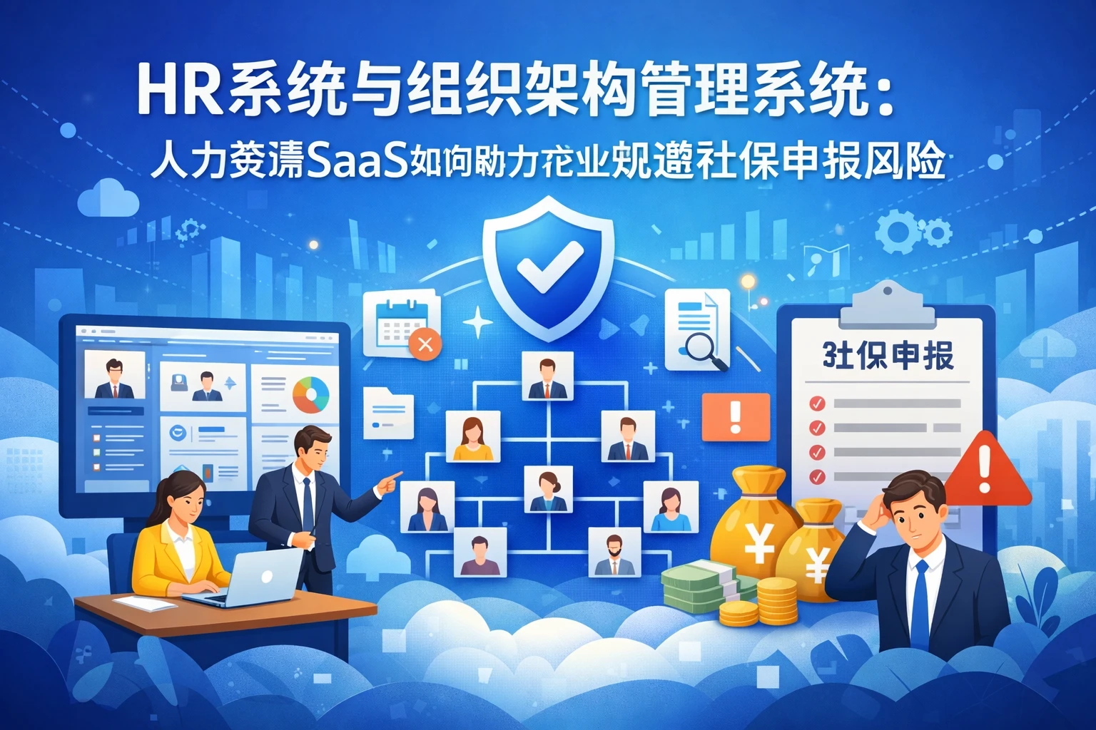 HR系统与组织架构管理系统:人力资源SaaS如何助力企业规避社保申报风险