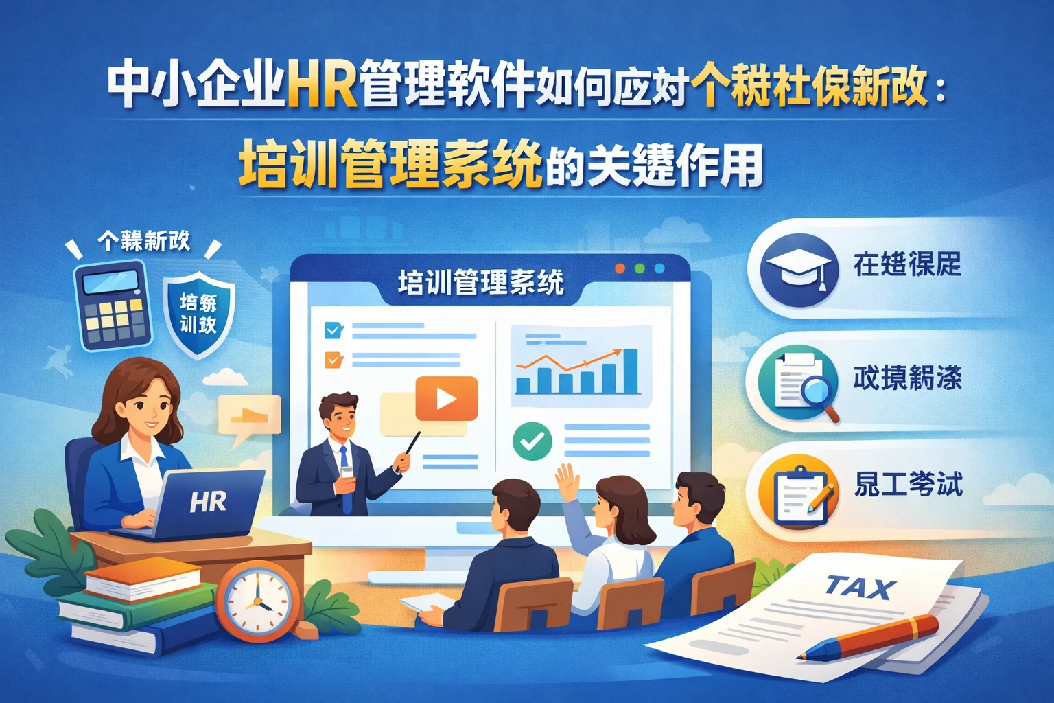 中小企业HR管理软件如何应对个税社保新政：培训管理系统的关键作用