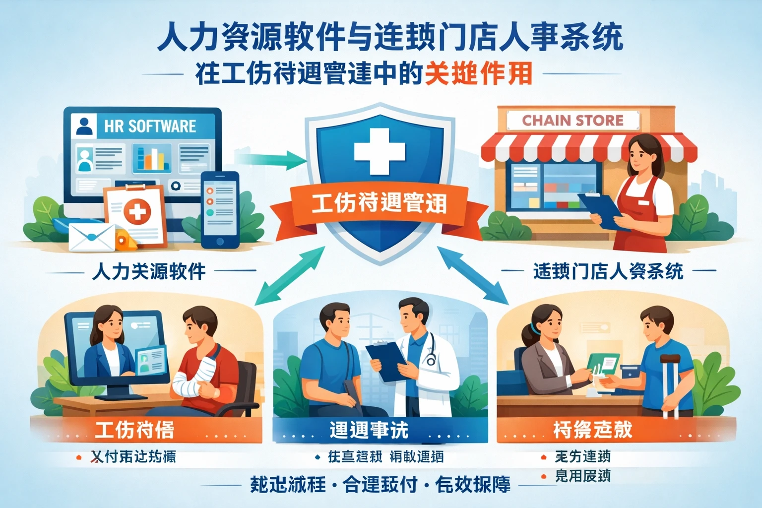 人力资源软件与连锁门店人事系统在工伤待遇管理中的关键作用
